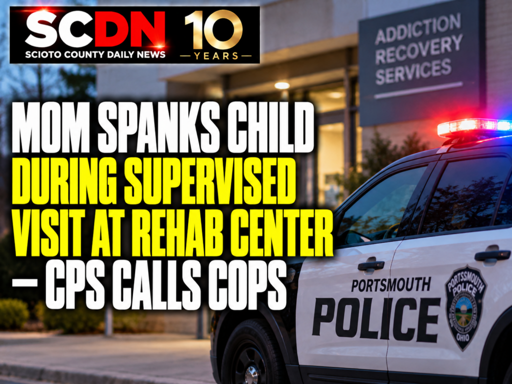 mom spanks child during supervised visit