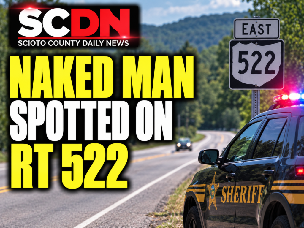 Naked man potted on rt. 522
