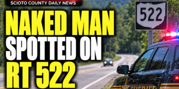 Naked man potted on rt. 522