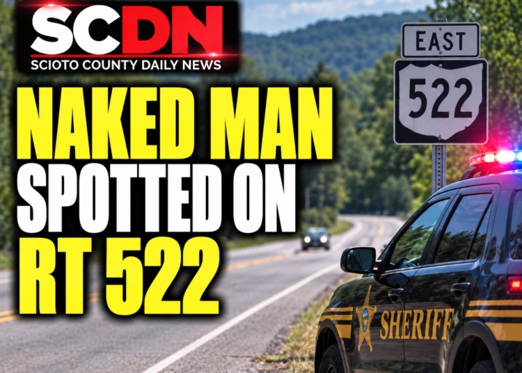 Naked man potted on rt. 522