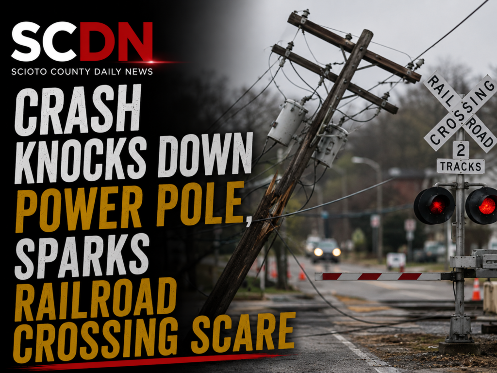 Power pole hit in lucasville