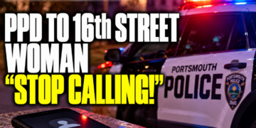 police to woman - stop calling