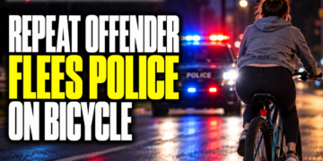 repeat offender flees on bike
