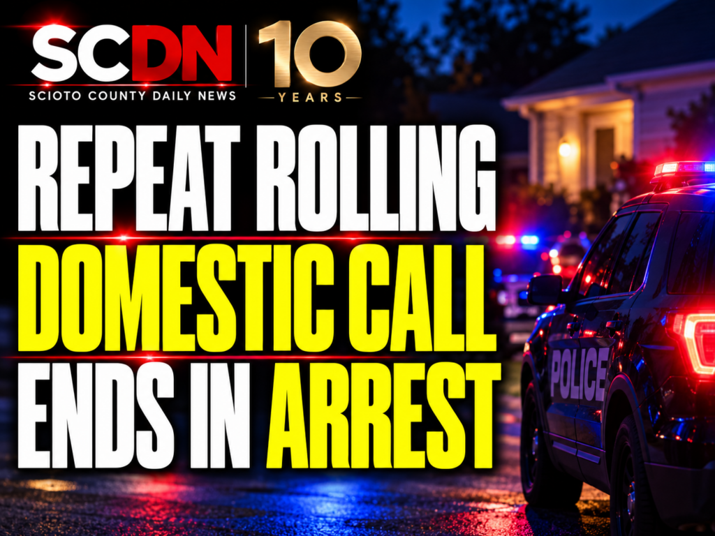 Rolling domestic leads to arrest