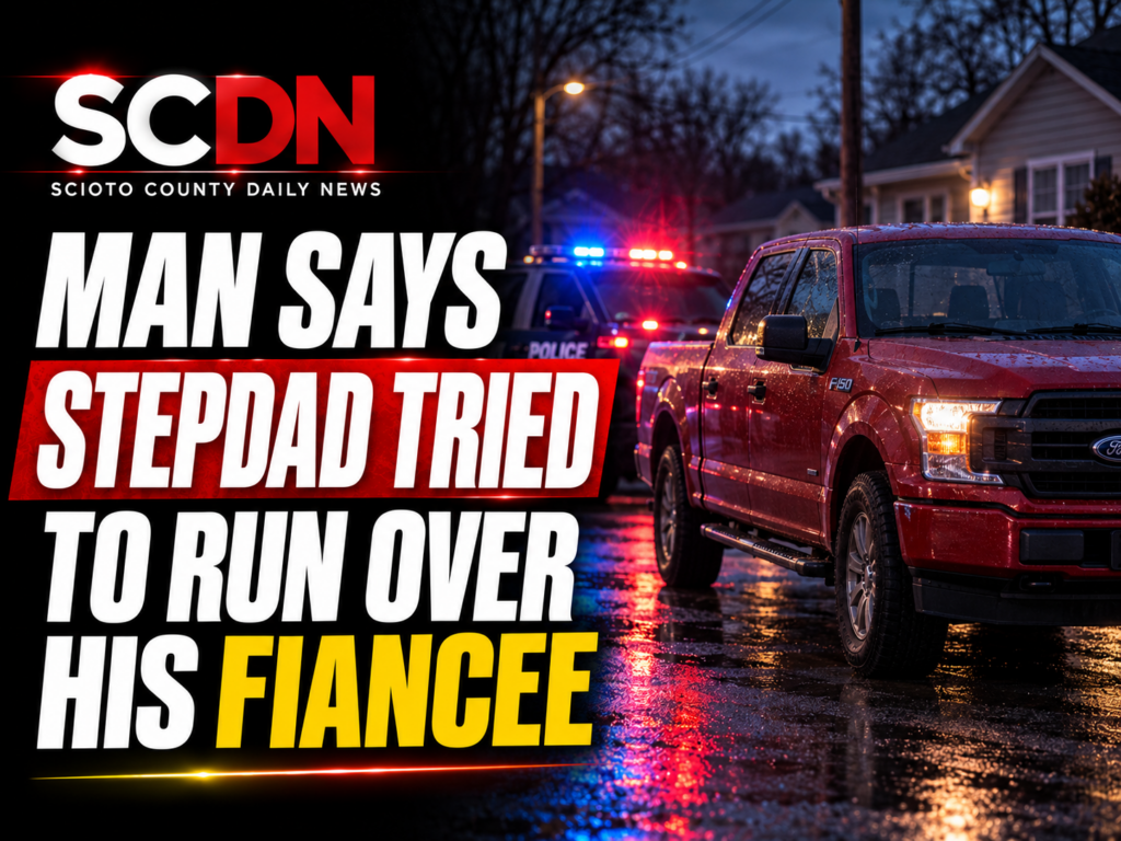 Stepdad tried to run over fiancee