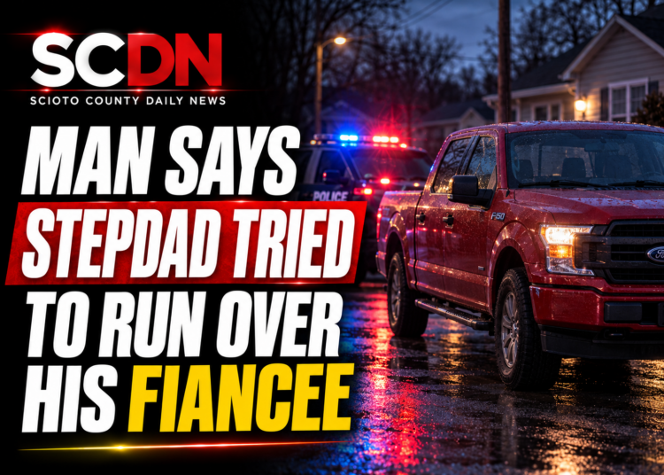 Stepdad tried to run over fiancee