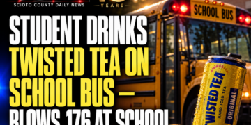 Twisted tea on the school bus