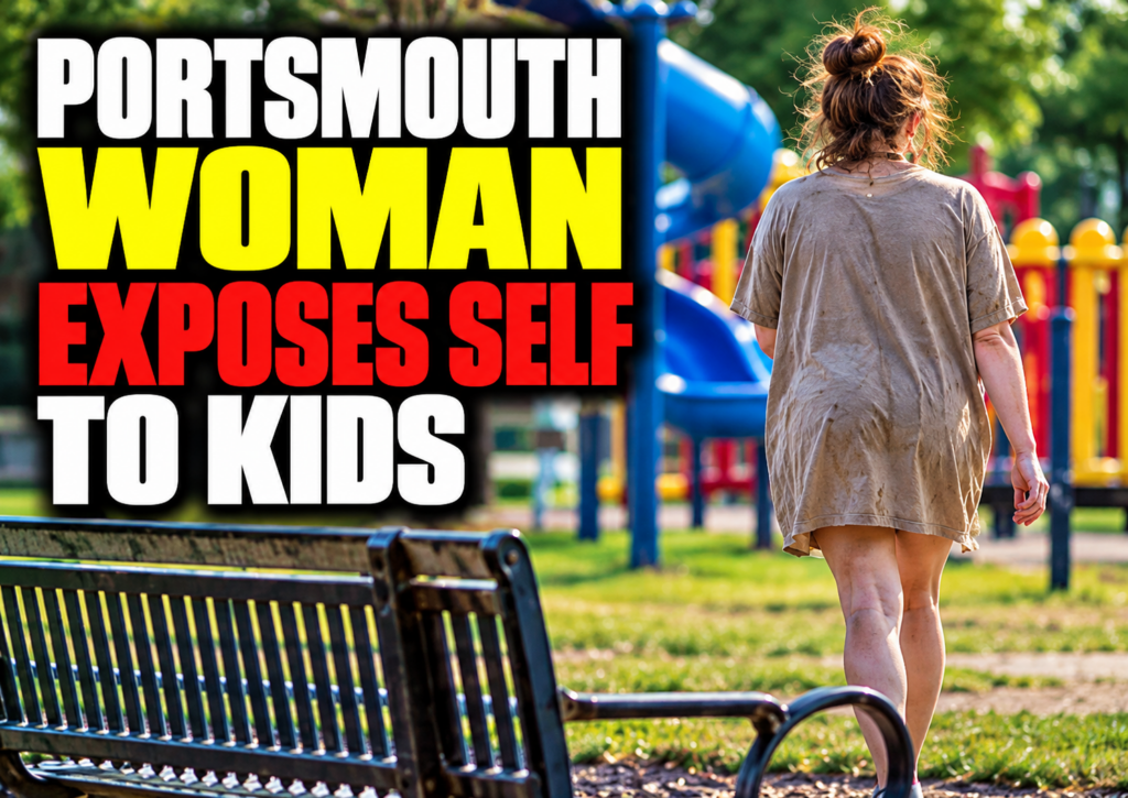 woman exposes self to children