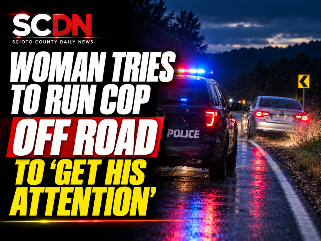 Woman tries to run cop off the road