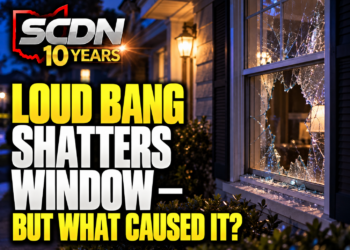 loud bang shatters windows