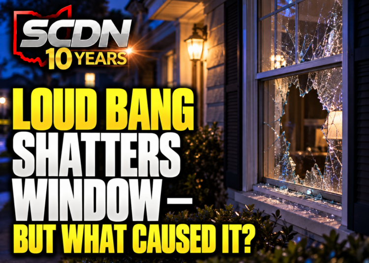 loud bang shatters windows