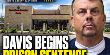 Davis begins prison sentence