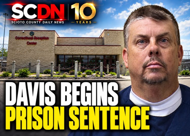 Davis begins prison sentence