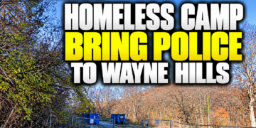 Homeless camp in Wayne Hills