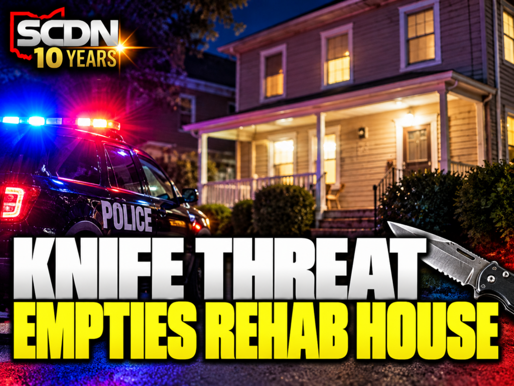 Knife threat empties rehab