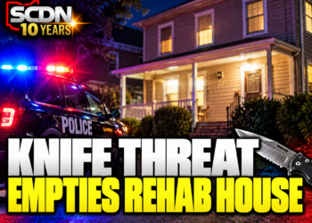 Knife threat empties rehab