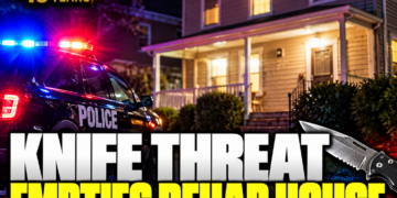 Knife threat empties rehab