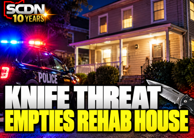 Knife threat empties rehab