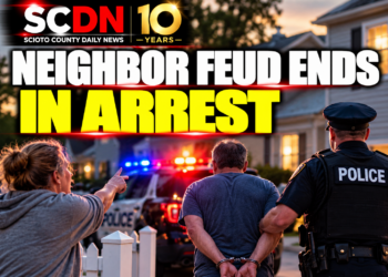 neighbor feud ends in arrest