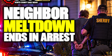 Neighbor meltdown ends in arrest