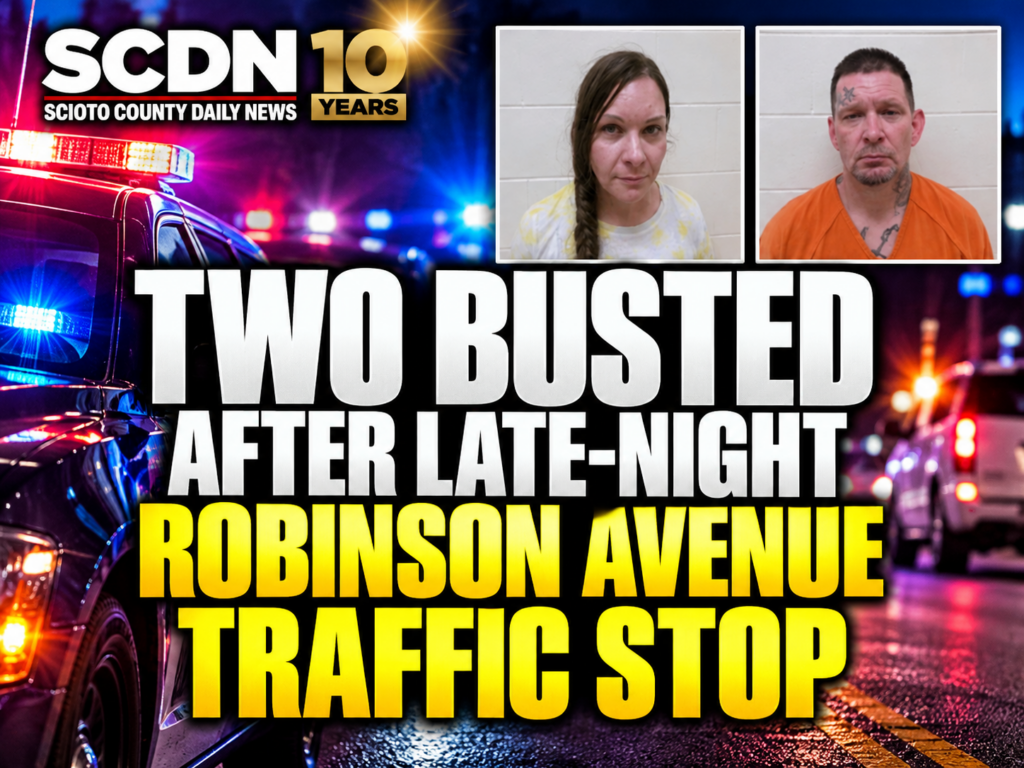 two busted after traffic stop