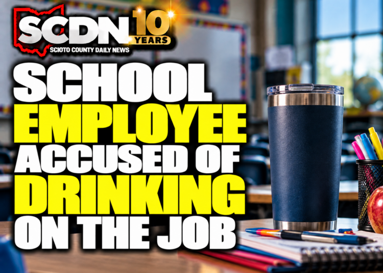 School employee accused of drinking on the job.
