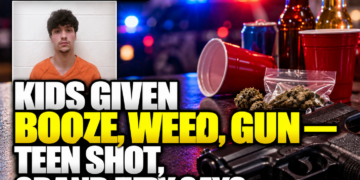 Kids given booze, weed, and gun