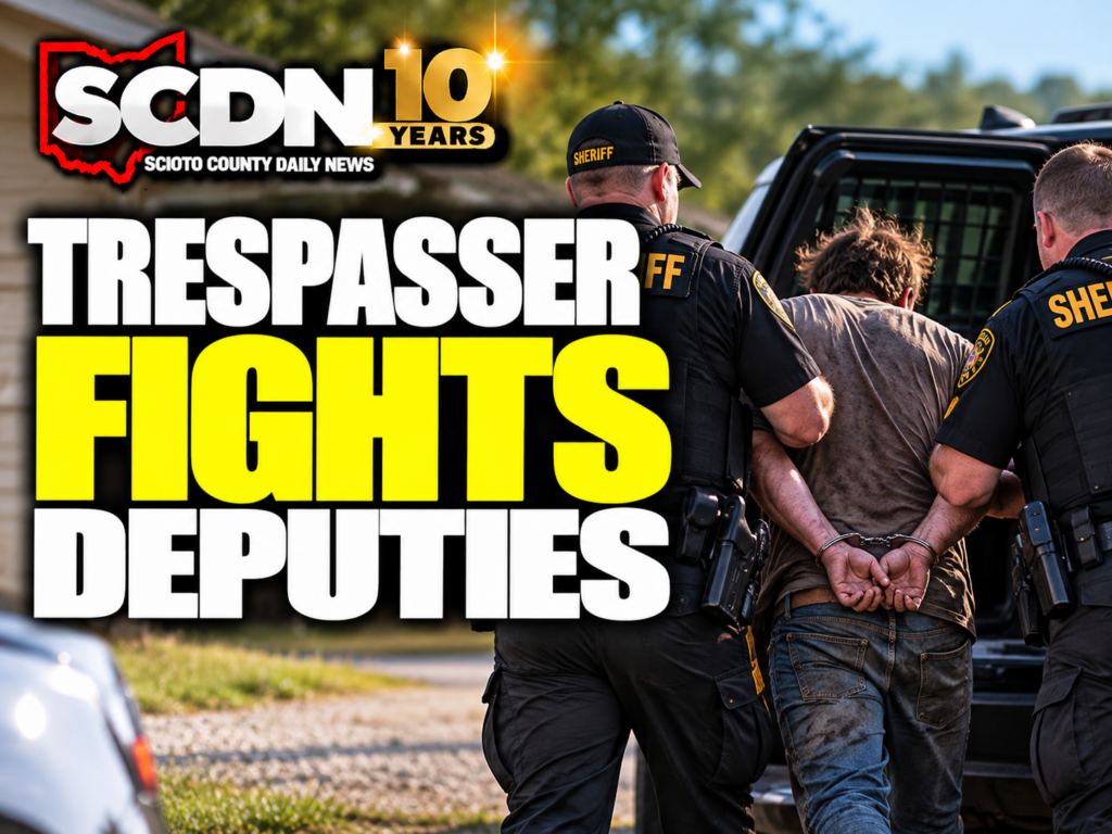 Trespasser fights deputies