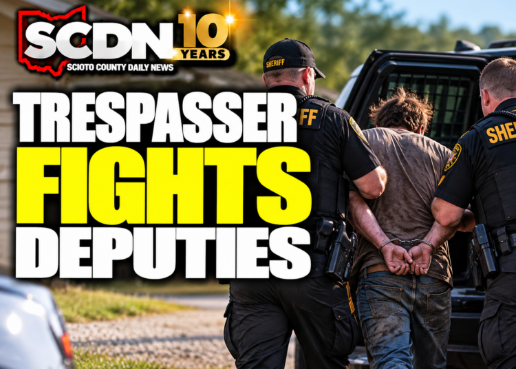 Trespasser fights deputies