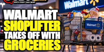 walmart shoplifter makes off with groceries