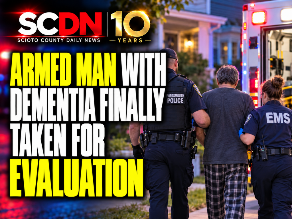 armed man with dementia