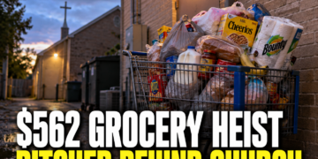 Grocery Heist Left behind church