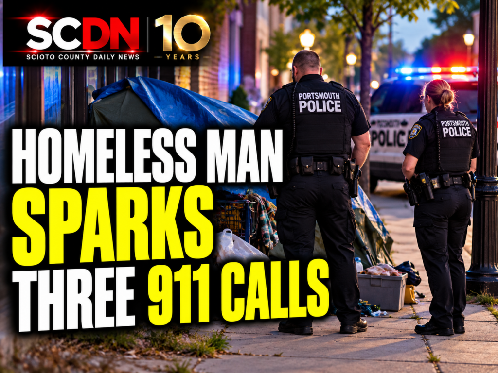 Homeless man sparks 3 calls