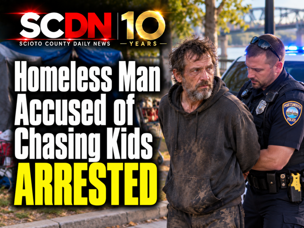 homeless man accussed of chasing kids