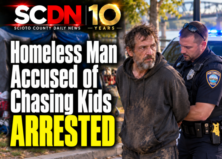 homeless man accussed of chasing kids