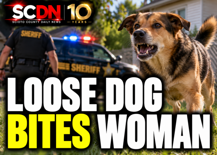 loose dog bites woman
