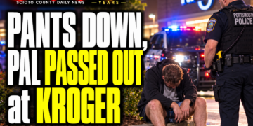 Pants down at Kroger