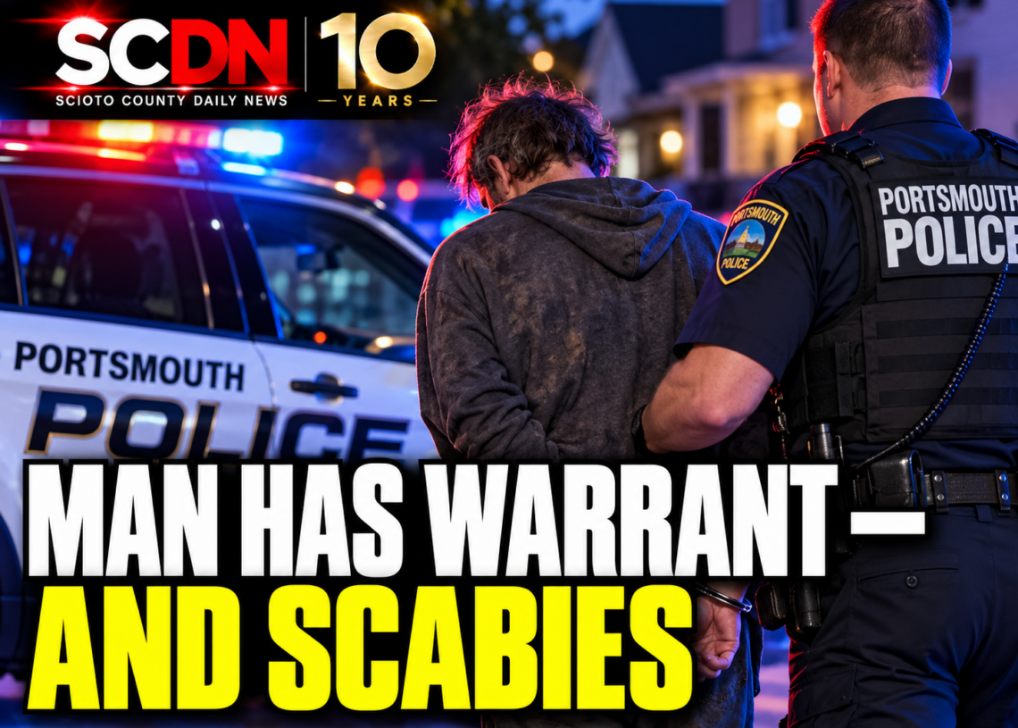 Man has warrant and scabies