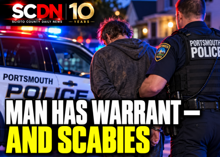 Man has warrant and scabies
